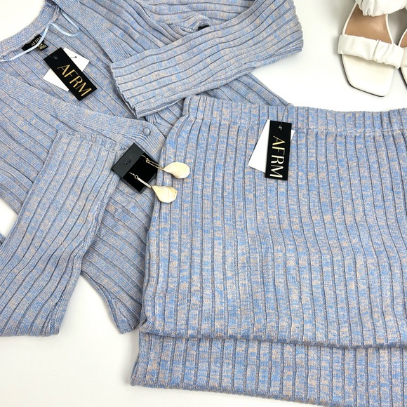 AFRM - Minton Cardigan Wide Rib Sweater - Picture 6 of 6